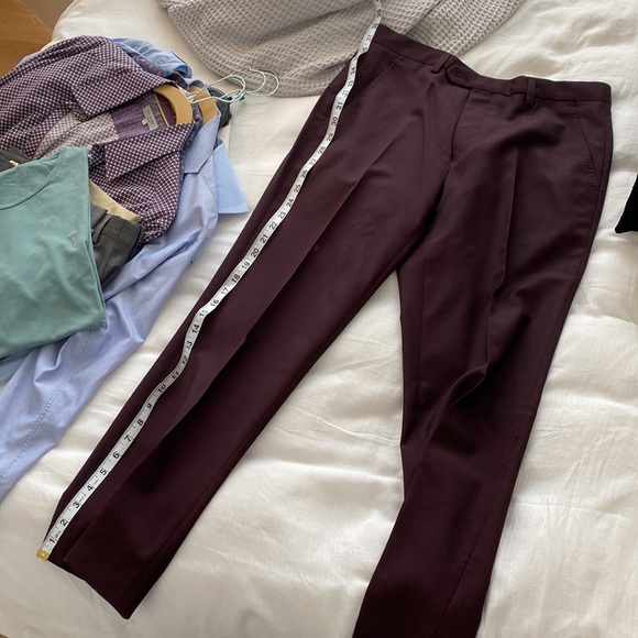 Ted baker dress pants. Plum - Picture 7 of 7